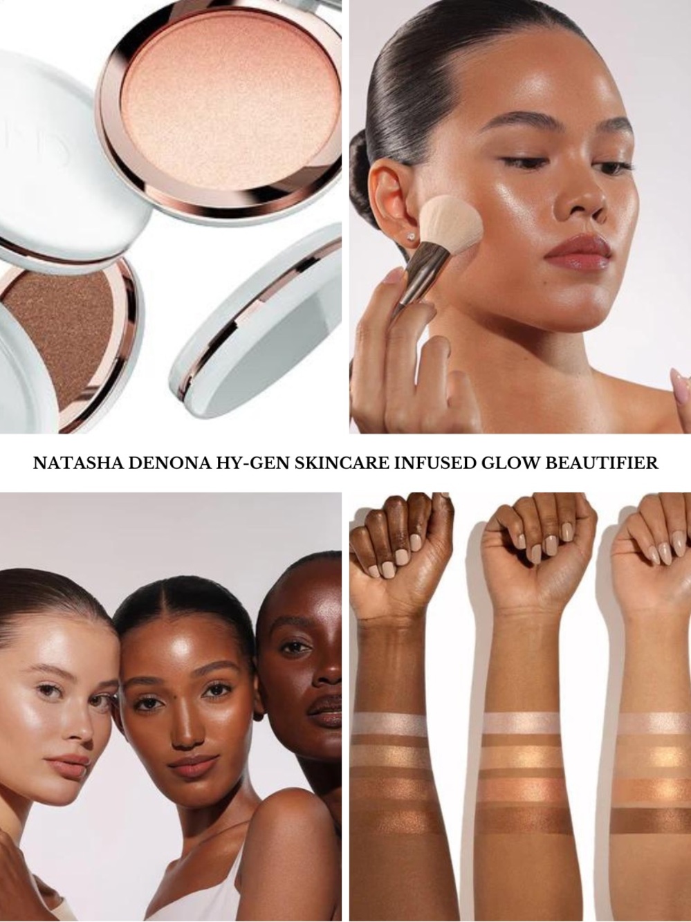 Natasha Denona Glow Beautifier Highlighter - Peach & Champagne - 01 Light